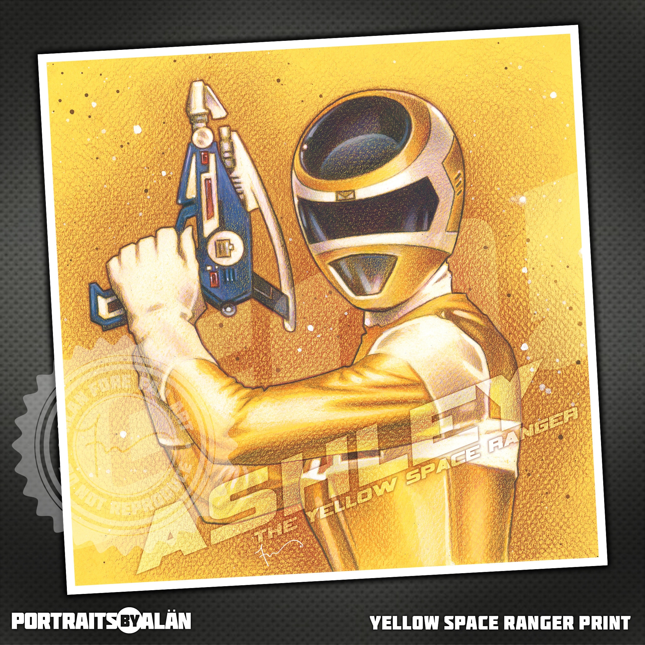 Yellow Space Ranger : 8x8 Portrait of Tracey Lynn Cruz as the Ashley ...