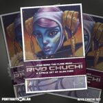 Riyo Chuchi Set:  3-Piece Print Set of the Pantoran Senator from Star Wars the Clone Wars and The Bad Batch, Voiced by Jennifer Hale